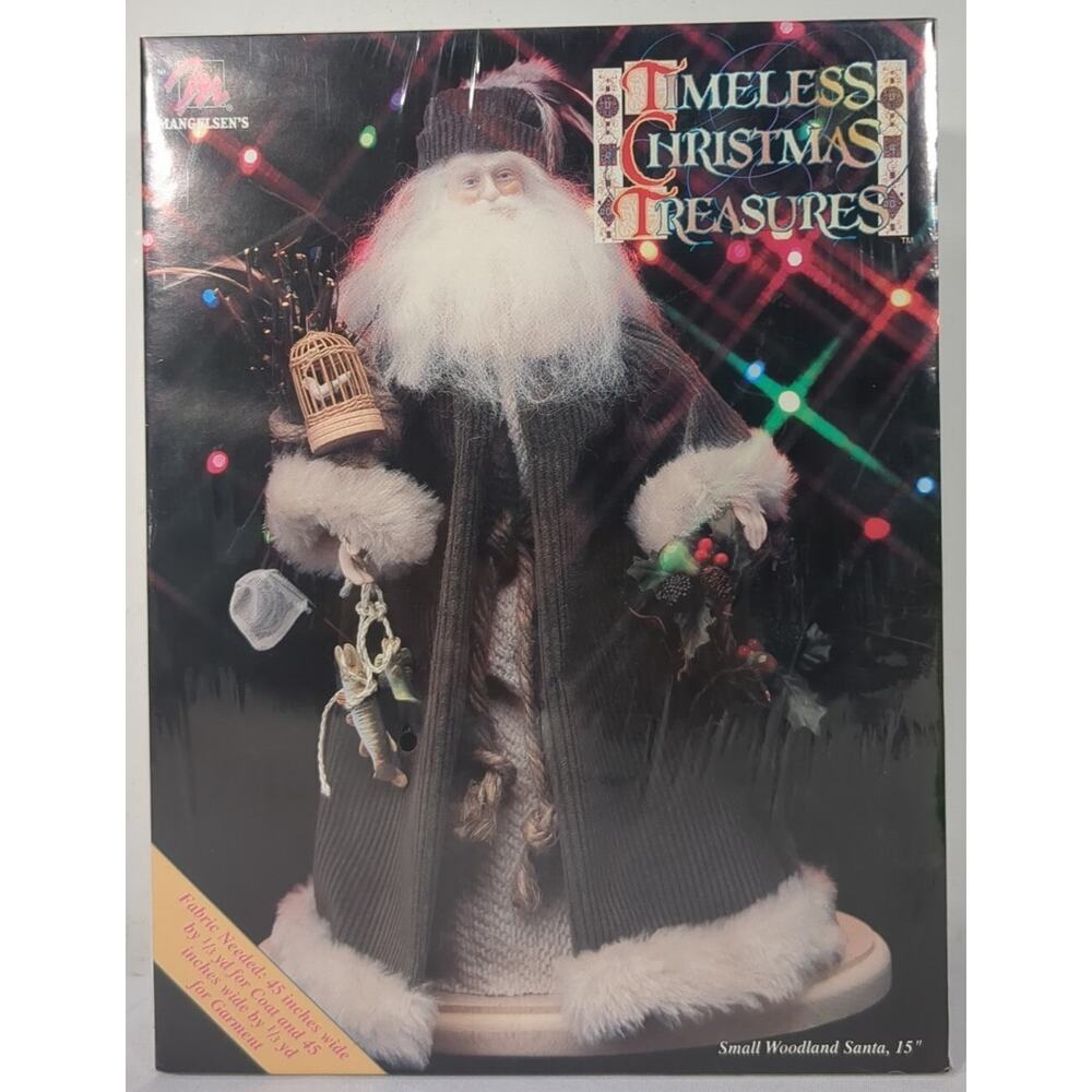 Mangelsen's Timeless Christmas Treasures Small‎ Woodland Santa Kit 15" Vintage